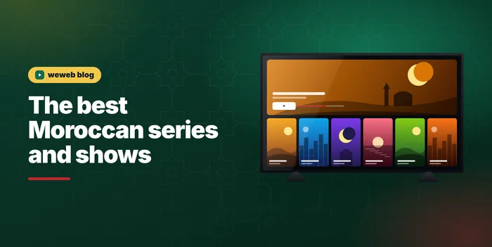 TV showing Moroccan series and shows on demand in an IPTV app