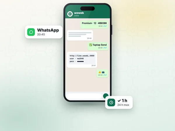 Tech-savvy freelancers — IPTV order on WhatsApp: plan, payment and access details sent within the hour